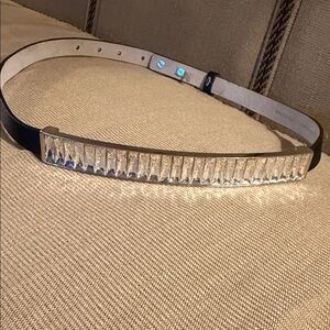 WHBM Elegant Silver Crystal Embellished Belt